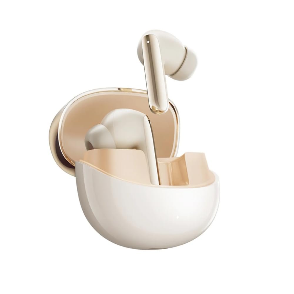 QCY HT08 MeloBuds Pro Hi-Res LDAC Adaptif ANC 6 mikrofon Bluetooth 5.3 Kablosuz Kulaklık Gold
