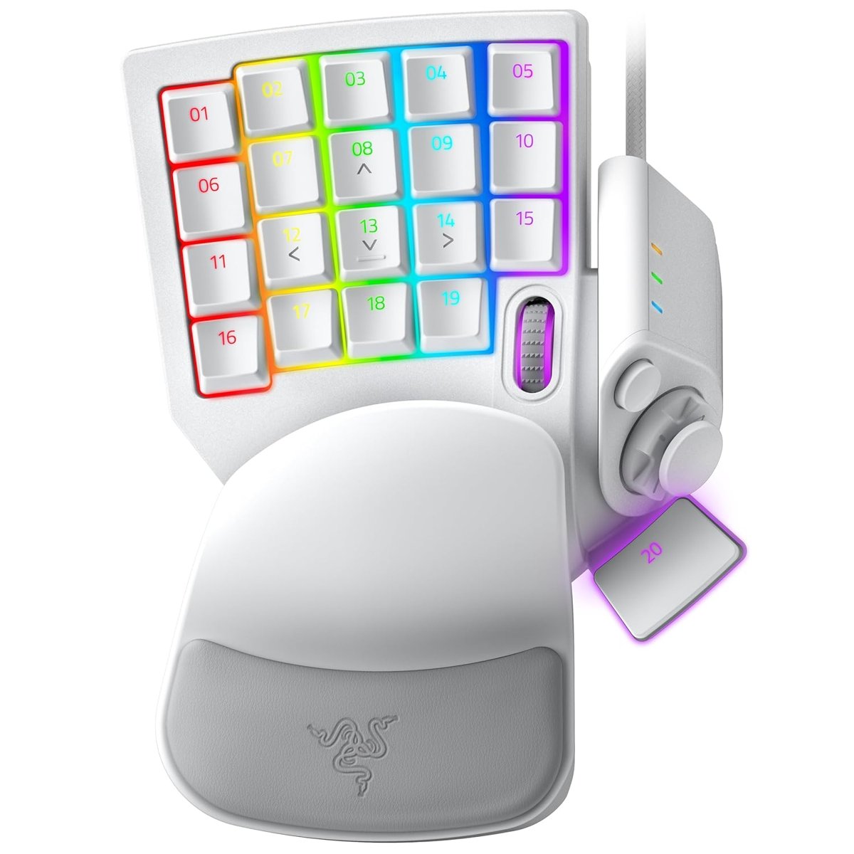 Razer Tartarus Pro - Oyun Tuş Takımı - Analog-optik düğmelere ve hızlı ateş moduna sahip oyun kumandası (32 programlanabilir düğme, özelleştirilebilir tetik noktası, 8 profil) Mercury