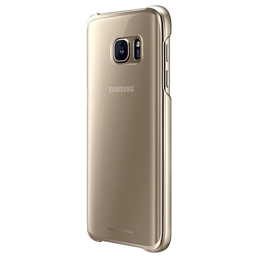 Samsung Galaxy S7 Cep Telefonu Kılıfı, Şeffaf Altın