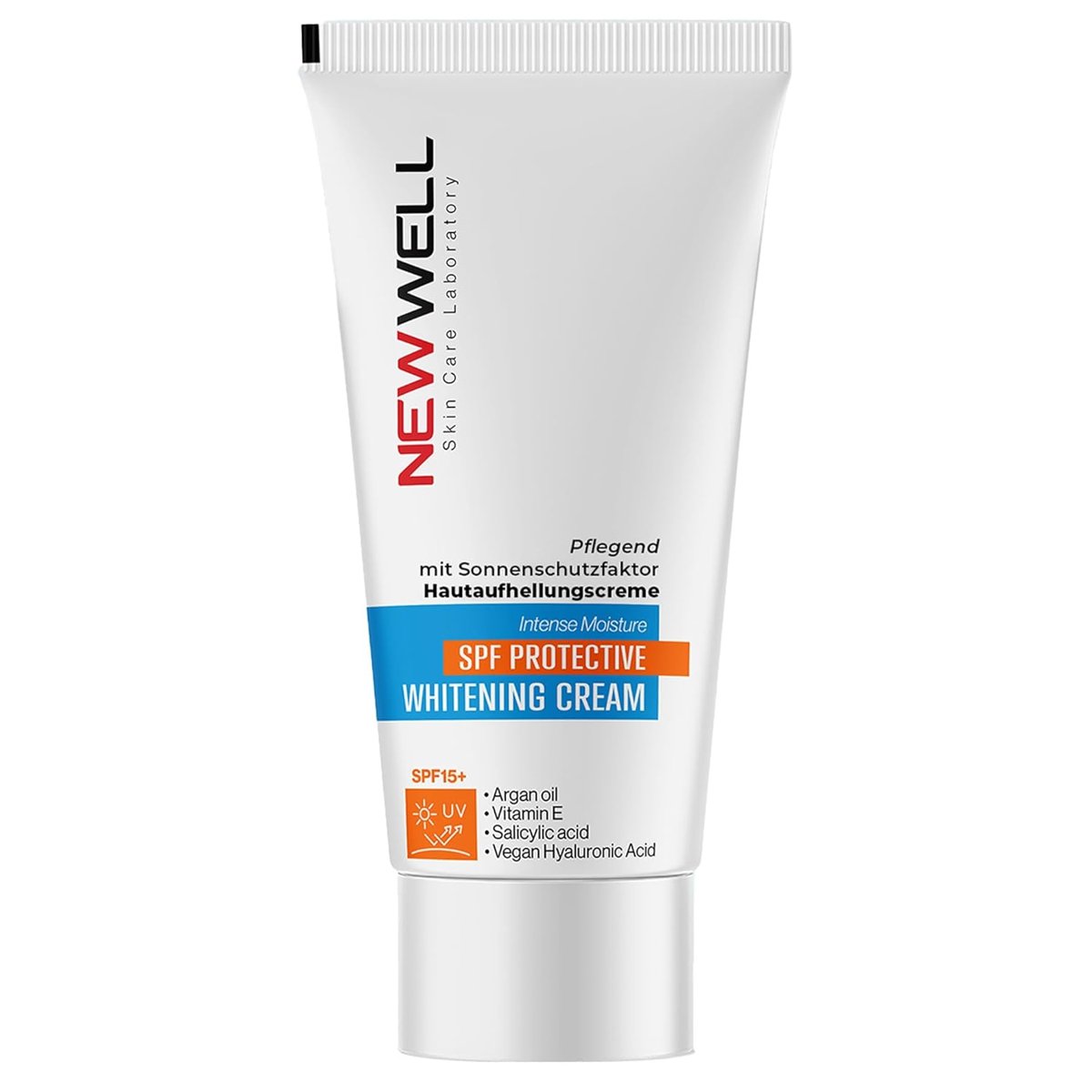 New Well Besleyici SPF Korumalı Cilt Beyazlatıcı Krem | Argan Yağı, Vitamin E, Salicylic Acid İçerik