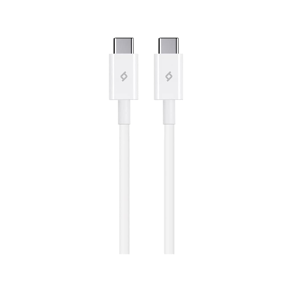 ttec USB-C - USB-C 120cm 60W PD/QC Hızlı Şarj/Data Kablosu Beyaz
