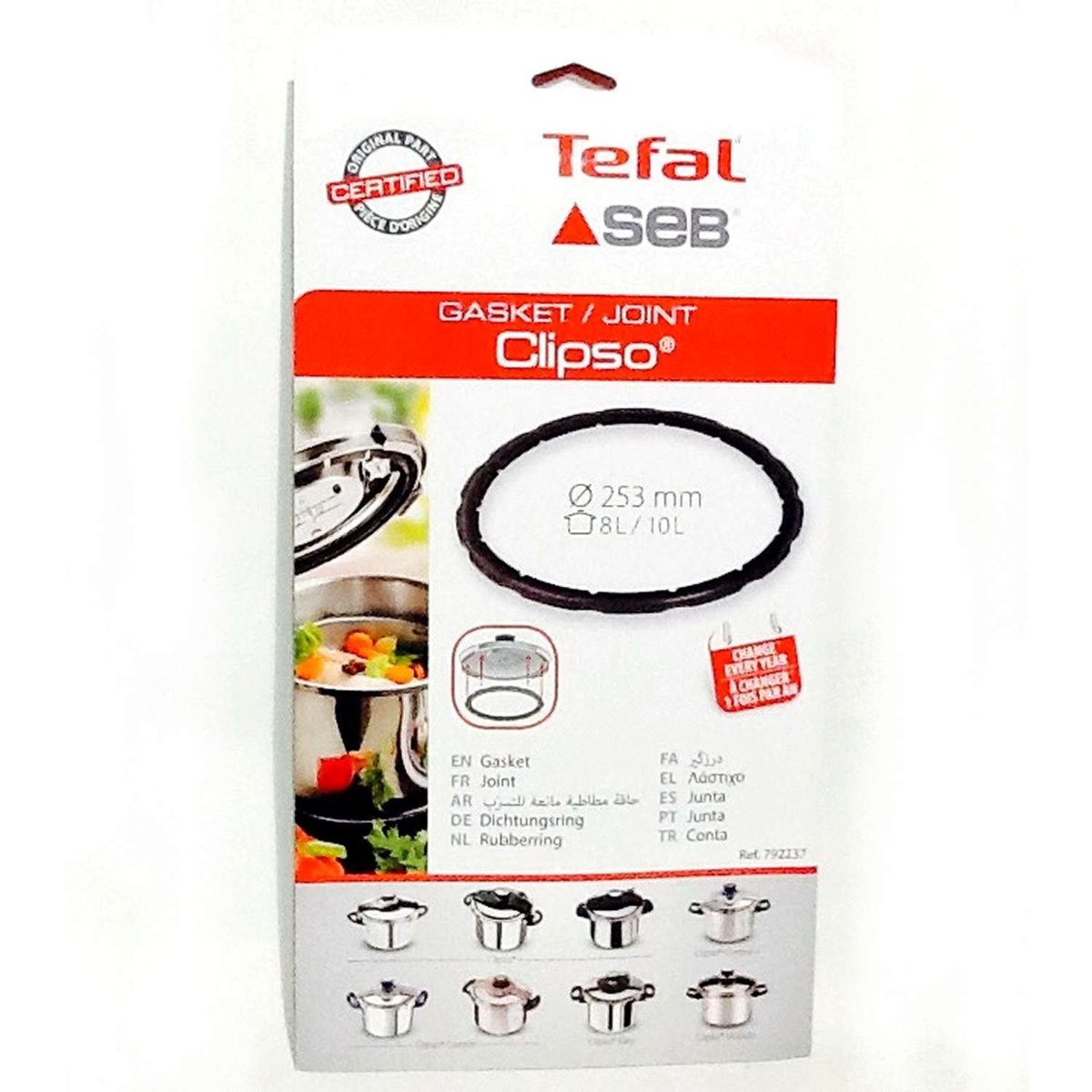 Tefal Clipso 8-10 Litre Düdüklü Tencere Kapak Contası SS-794417