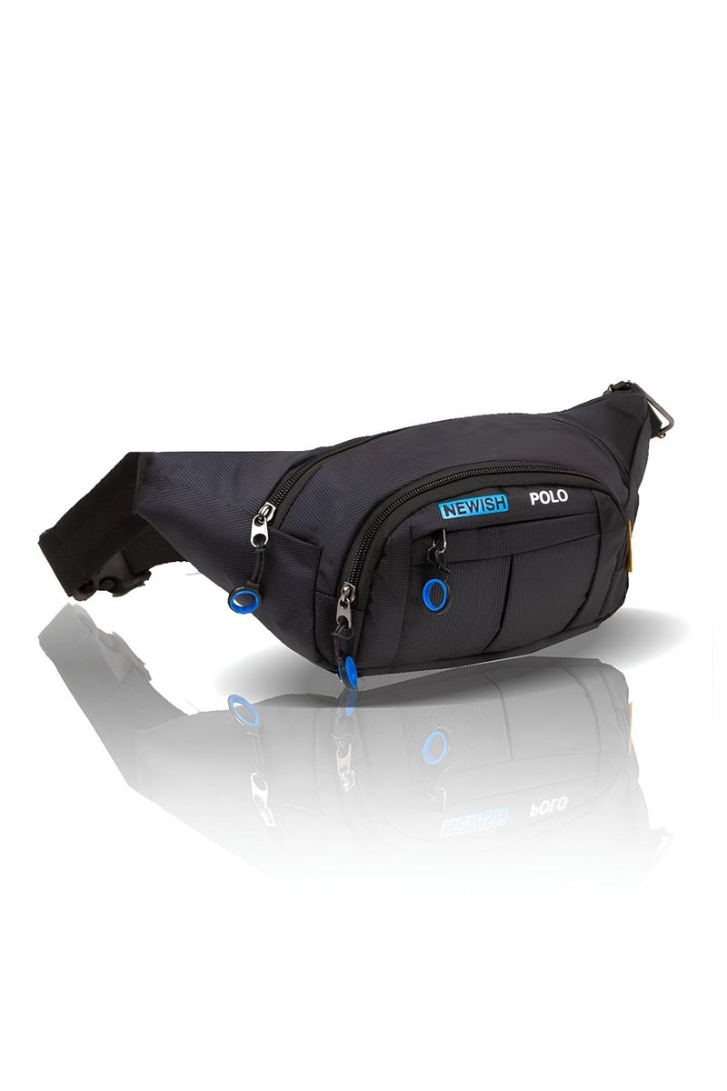 Av A Dos Bel Çantası, Çapraz Bel Çantası, Siyah Unisex Suya Dayanıklı Kulaklık Çıkış Çapraz Askılı Omuz Spor Bel Çanta Günlük Yürüyüş Outdoor