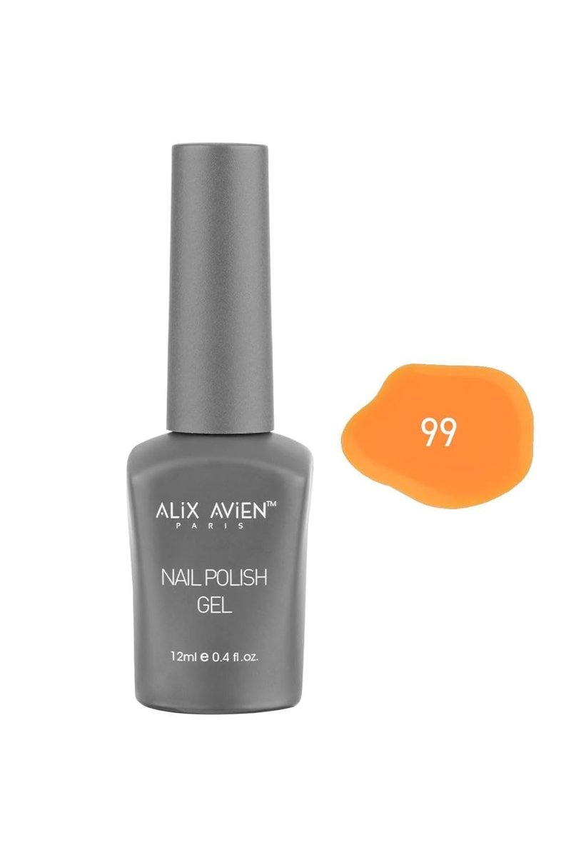 ALIX AVIEN Sarı Kalıcı Oje 99-Yoğun Renk Veren Jel Oje 12 ml-Nail UV Gel Polish 99