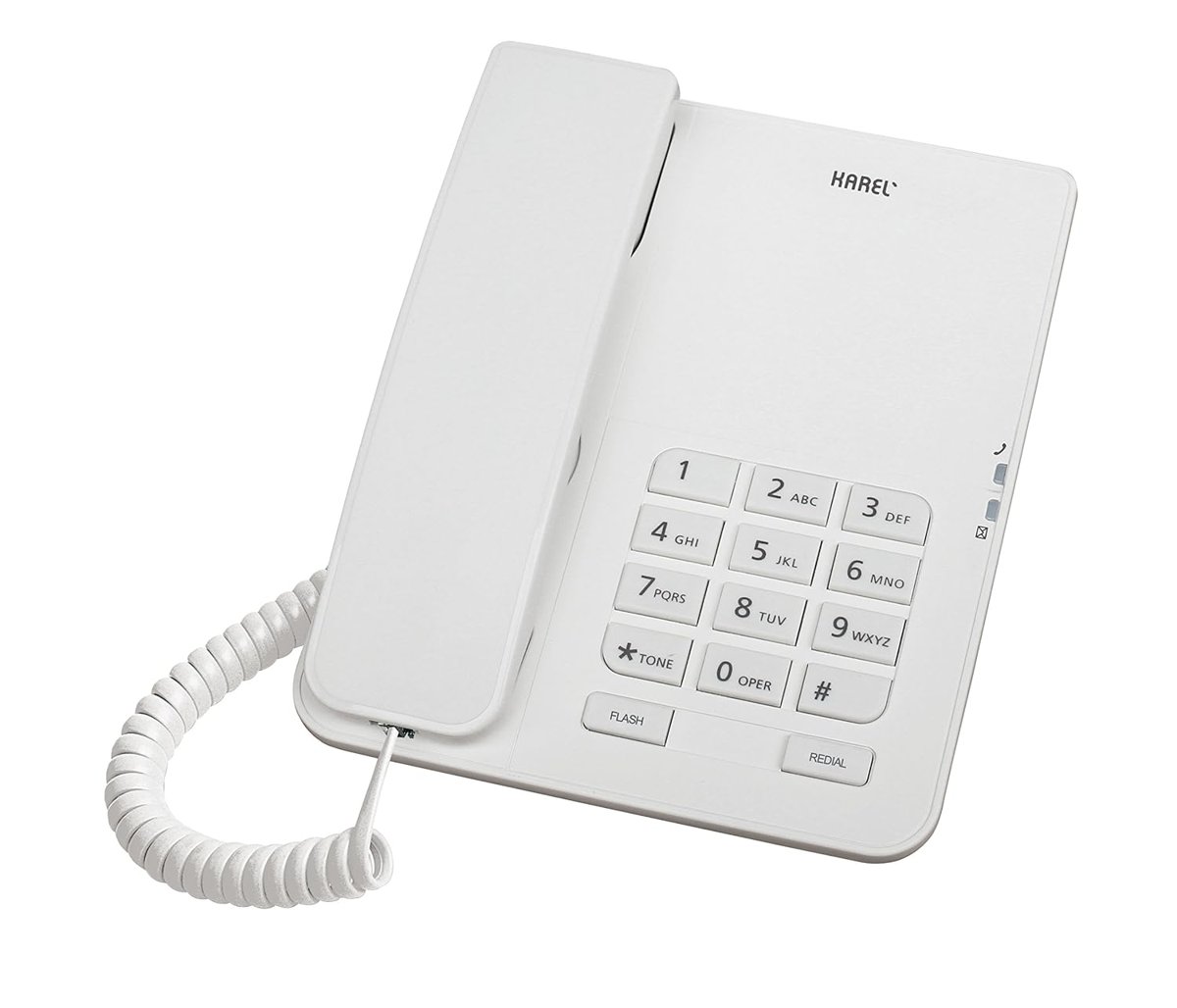 Karel TM140 Krem TM140 Krem Kablolu Telefon, Beyaz