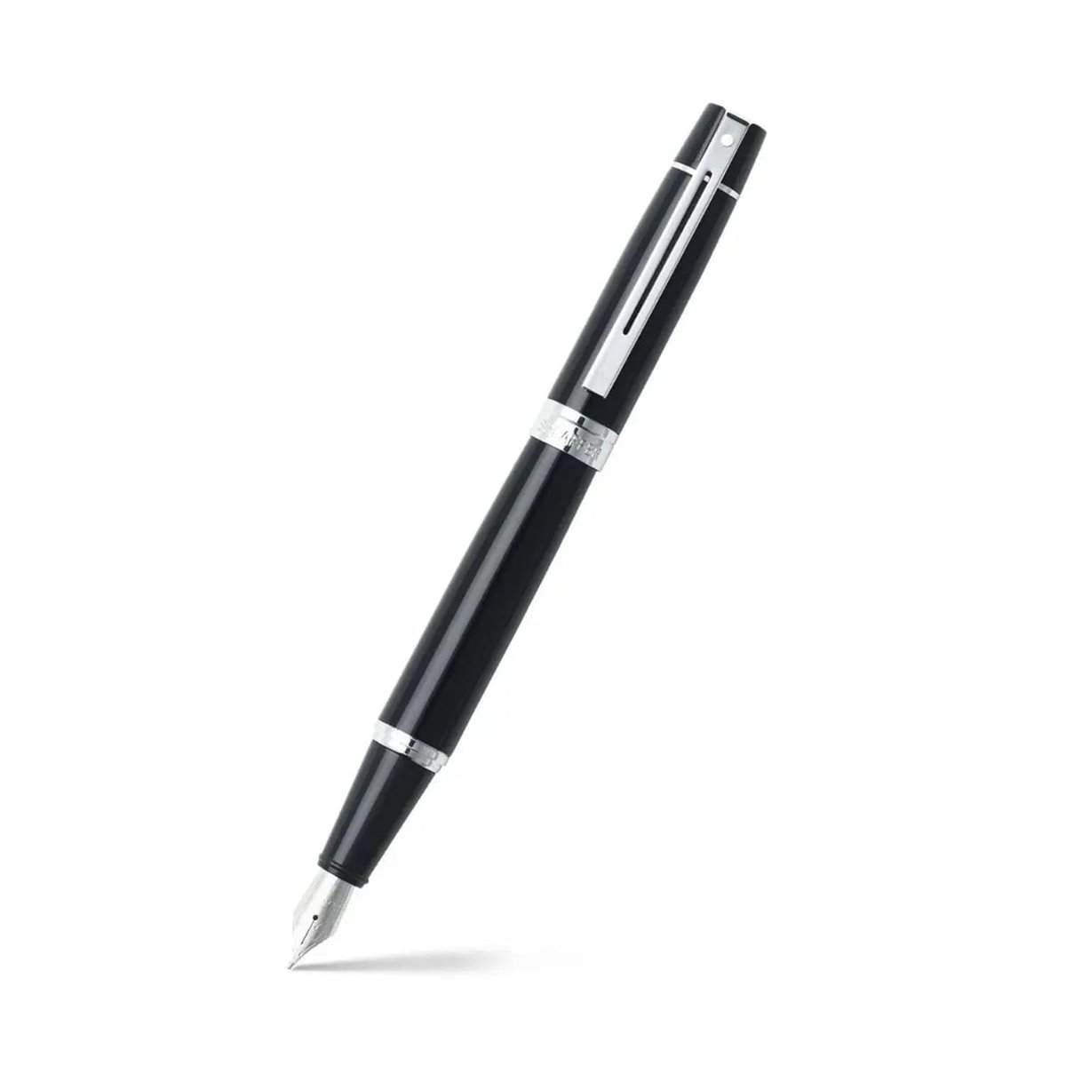 Sheaffer 9312-0 Sheaffer 300 Dolma Kalem, Medium Uç Parlak Siyah Lake Kaplama Kapak