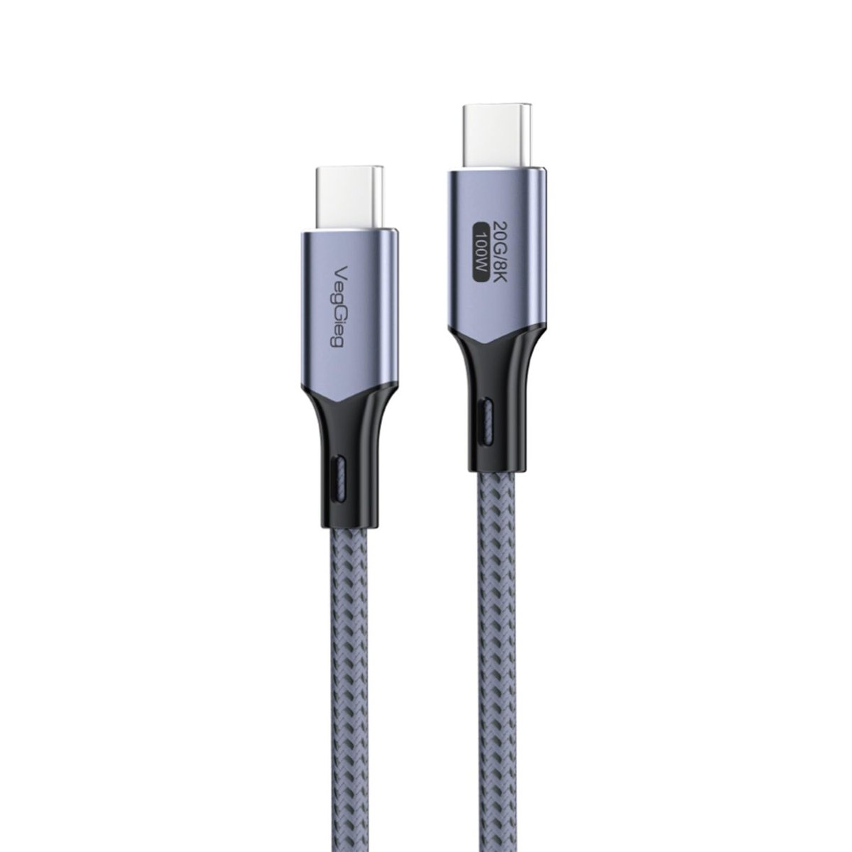 Veggieg 100W 5A USB3.2 Gen 2 20 Gbps 8K 60Hz Type-C Görüntü Şarj ve Data Kablosu 3 Metre
