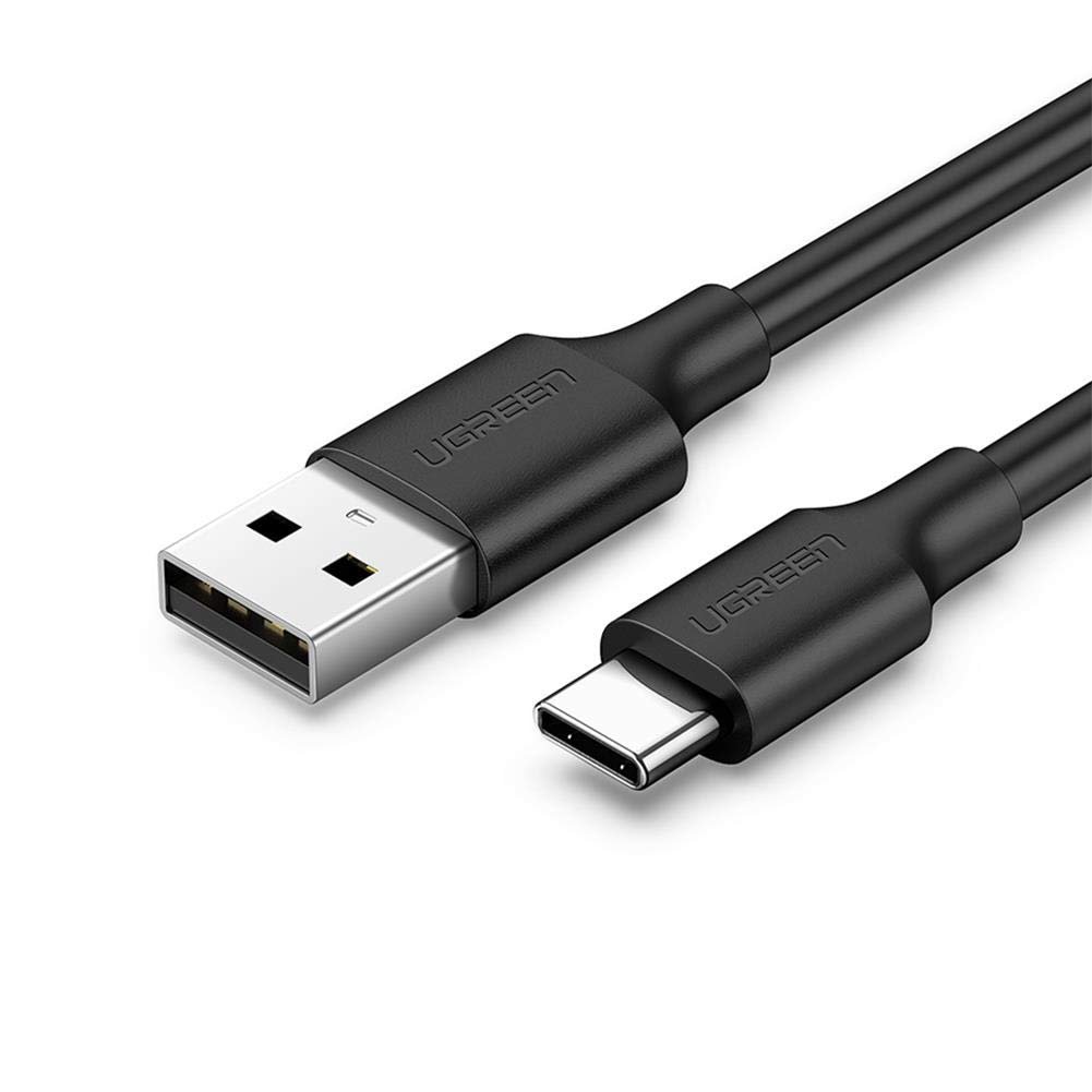 UGREEN 2.0 A USB-A  USB-C  Şarj ve Data Kablosu, 50 Santimetre, Siyah, 60115