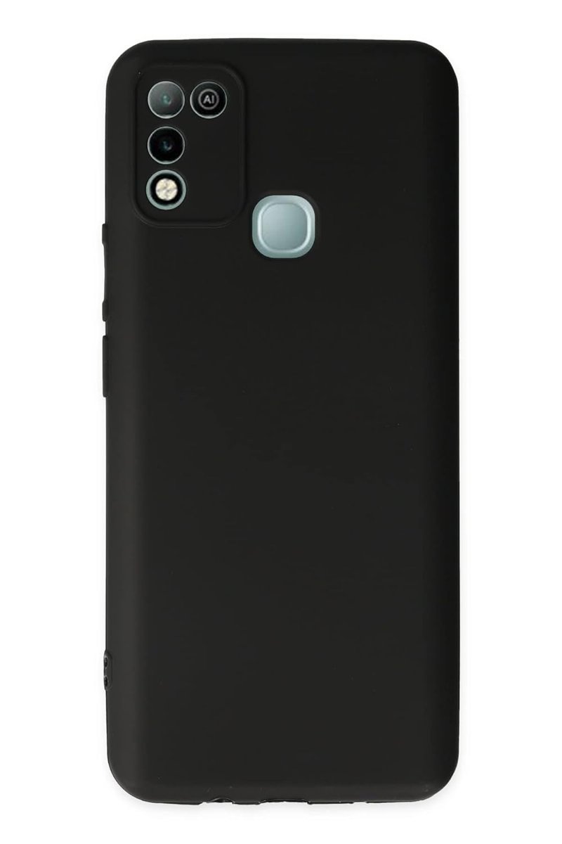 Nevarium İnfinix Hot 10 Play Kılıf Yumuşak Dokulu Silikon - Siyah