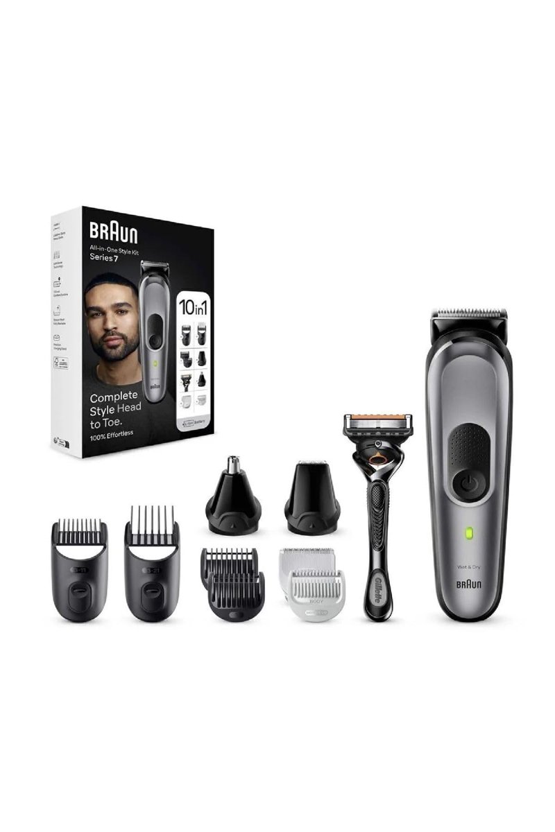 Braun Series 7 MGK7420 Hepsi Bir Arada Şekillendirme Seti, 10’u 1 Arada Erkek Bakım Kiti