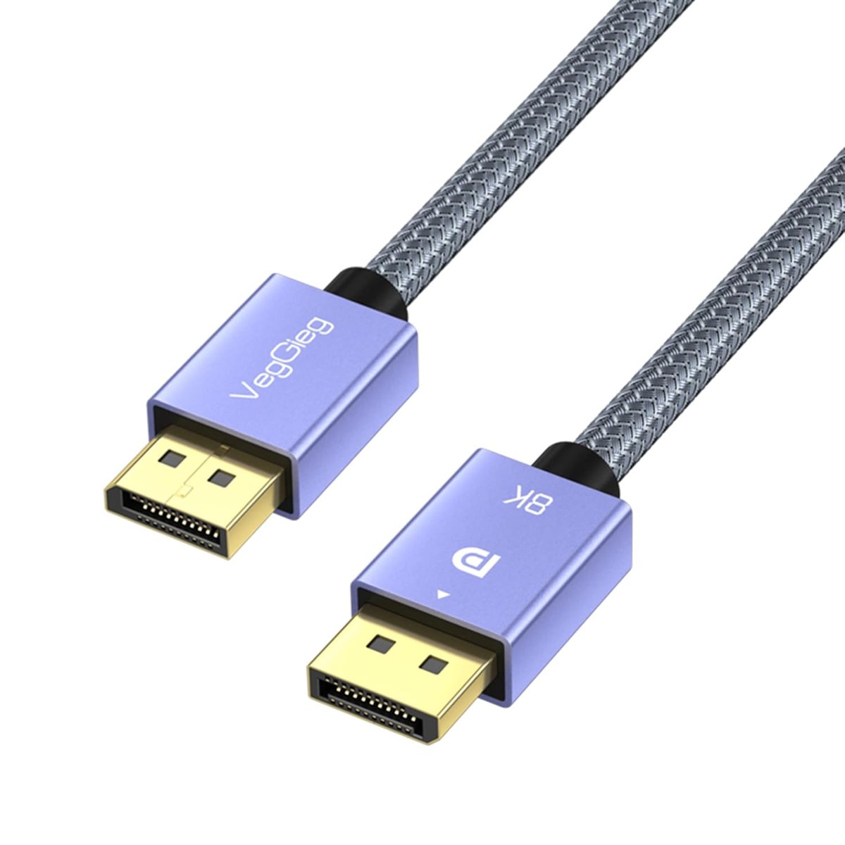 VegGieg 8K/60Hz 4K/165Hz 2K/240Hz DisplayPort 1.4 Kablo 5 Metre