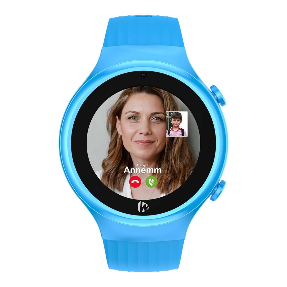 Wiky Watch 5S Akıllı Çocuk Saati - Görüntülü Arama, Gps, Sos, Sağlık Takibi, Nabız Ölçer, Spo2Ölçer, Adımsayar, Güvenli Alan, Gorilla Glass Dokunmatik Ekran, Güvenli Liste, IP67 Suya Dayanıklı Mavi