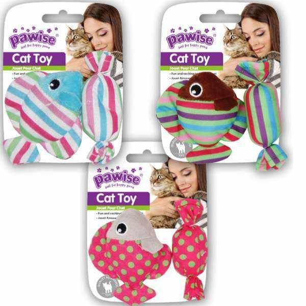 Pawise Catnipli Balık Ve Şeker Kedi Oyuncağı (2'li Paket)
