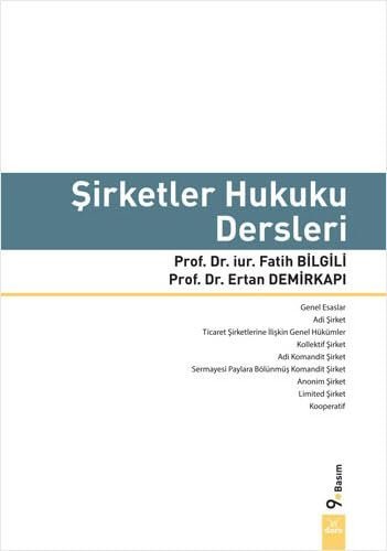 Şirketler Hukuku Dersleri