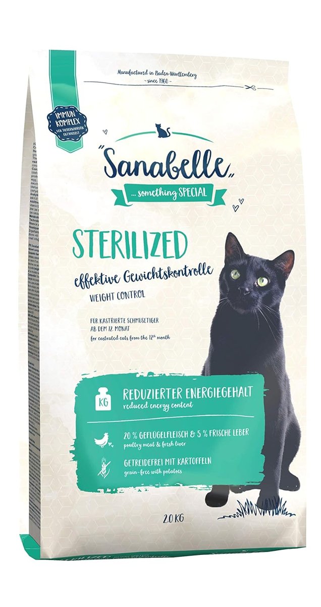 Sanabelle Sterilized Kısırlaştırılmış Tahılsız Kedi Maması 2 Kg