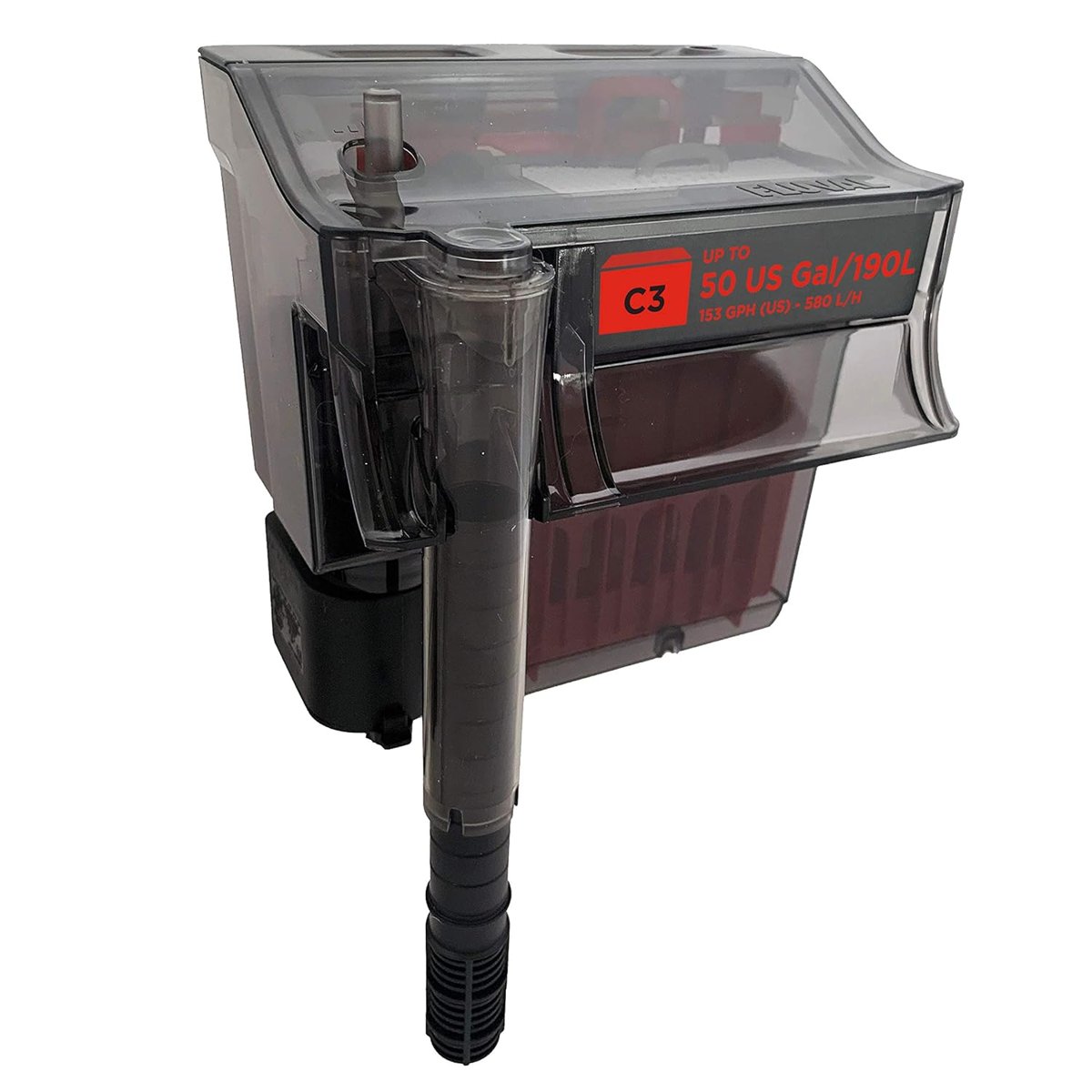 Fluval C3 Clip-On 5 kademeli akvaryum filtresi, dış filtre, 75-190l