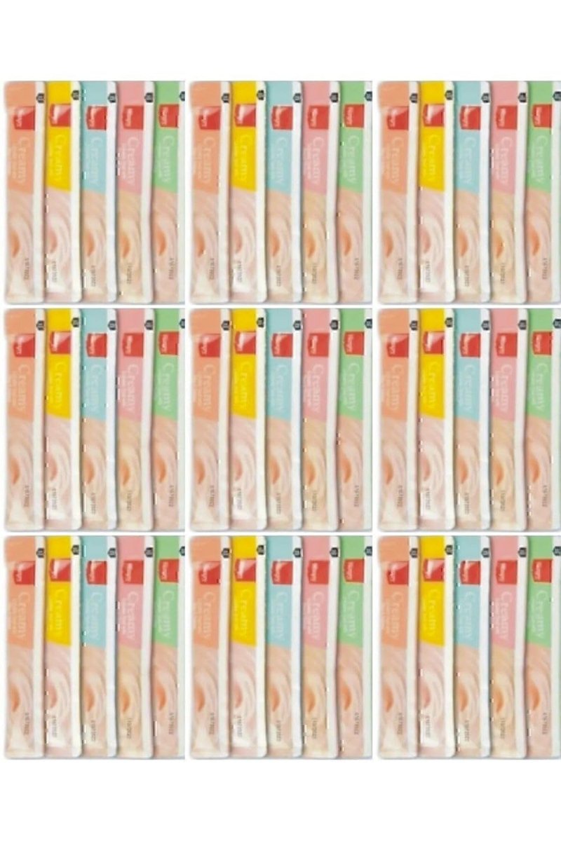 Wanpy Creamy Cat Treat Karışık Krema Sıvı Kedi Ödül Maması 45 Adet X 14 Gram