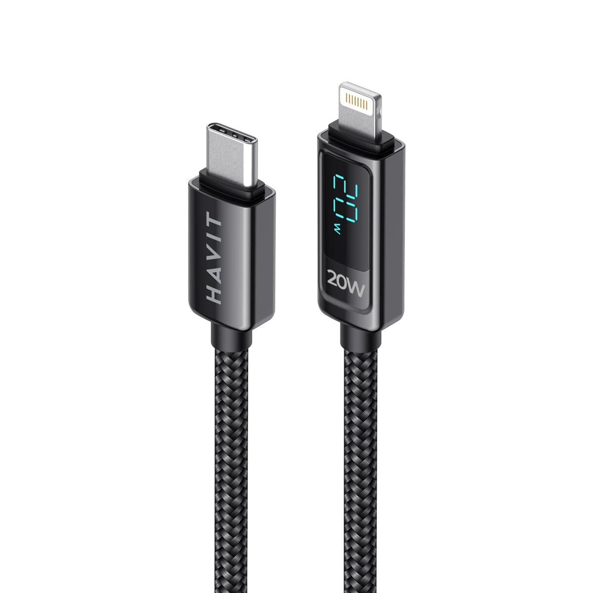 Havit CB6246 PD20W Type-C to Lightning (Iphone) Göstergeli Şarj Kablosu