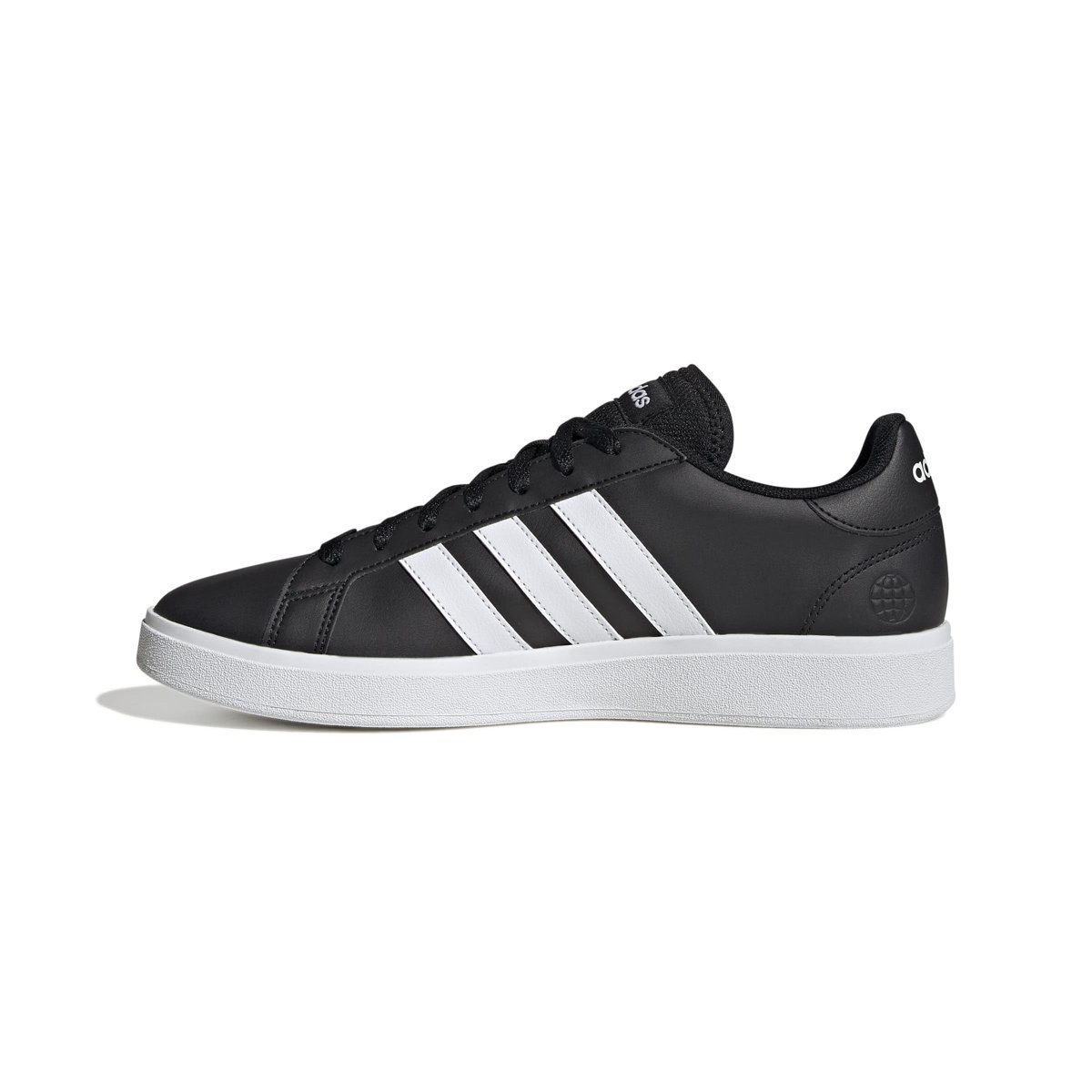 adidas Grand Court Base 2.0 Erkek Spor Ayakkabı, Siyah, 44