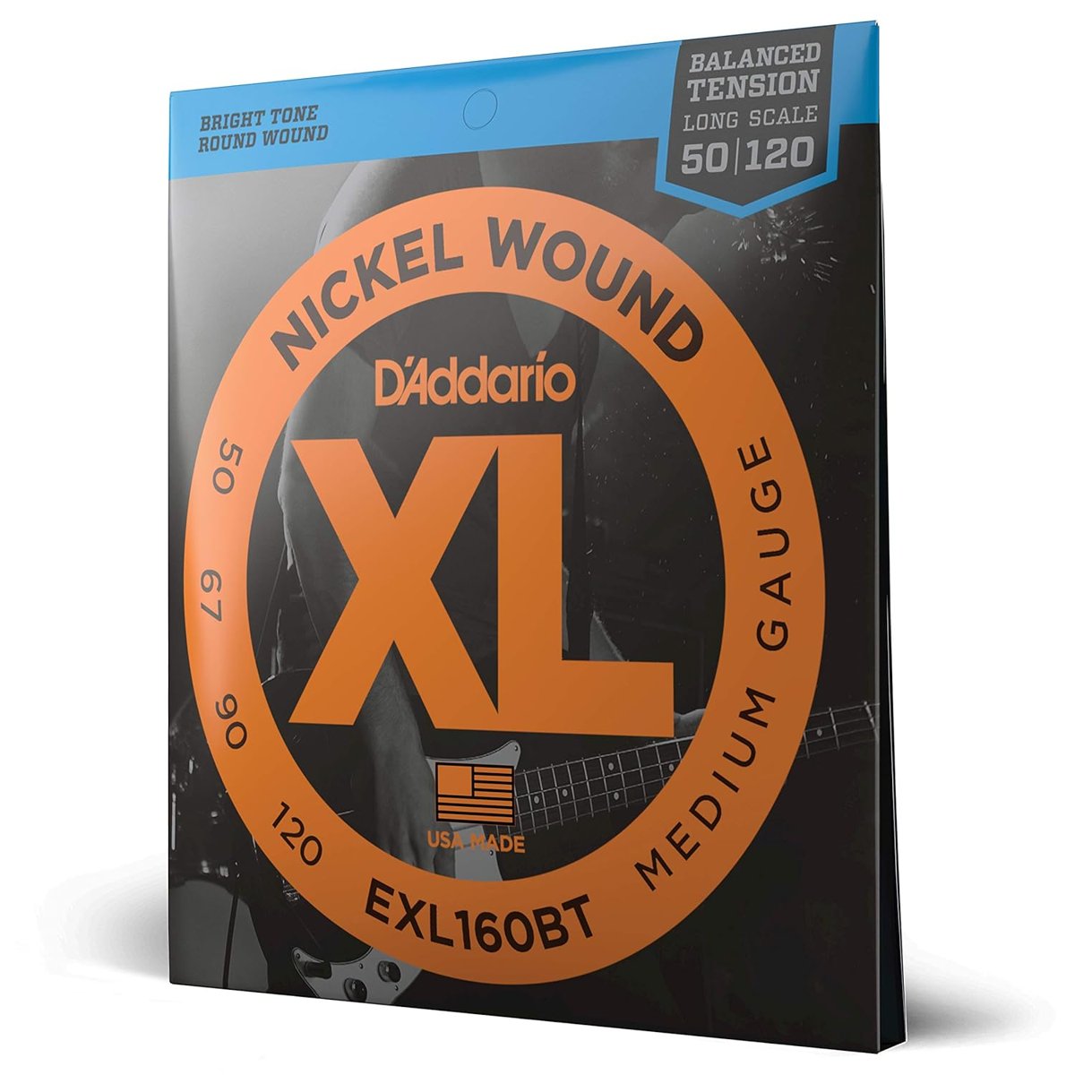 Daddario Exl160Bt Bas Gitar Tel Seti, Xl, 50-120 Long Scale, Nickel