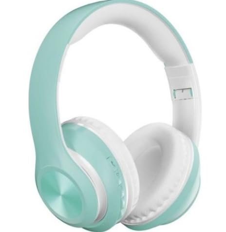 teknosepetim P68 Katlanabilir Bluetooth Kablosuz Kulak Üstü Streo Wireless Aux Girişli Mikrafonlu Extra Bass Kulaklık (turkuaz)