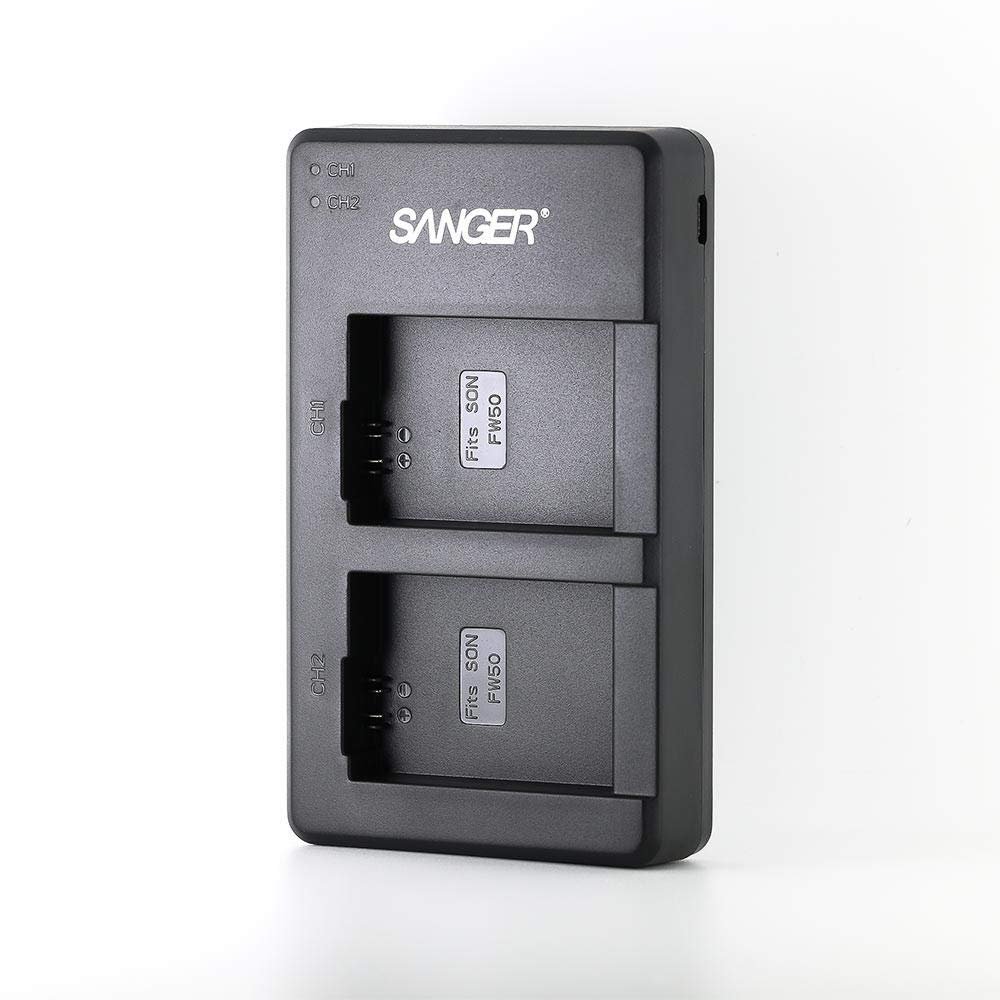 Sanger NP-FW50 Sony Uyumlu İkili USB Şarj Aleti