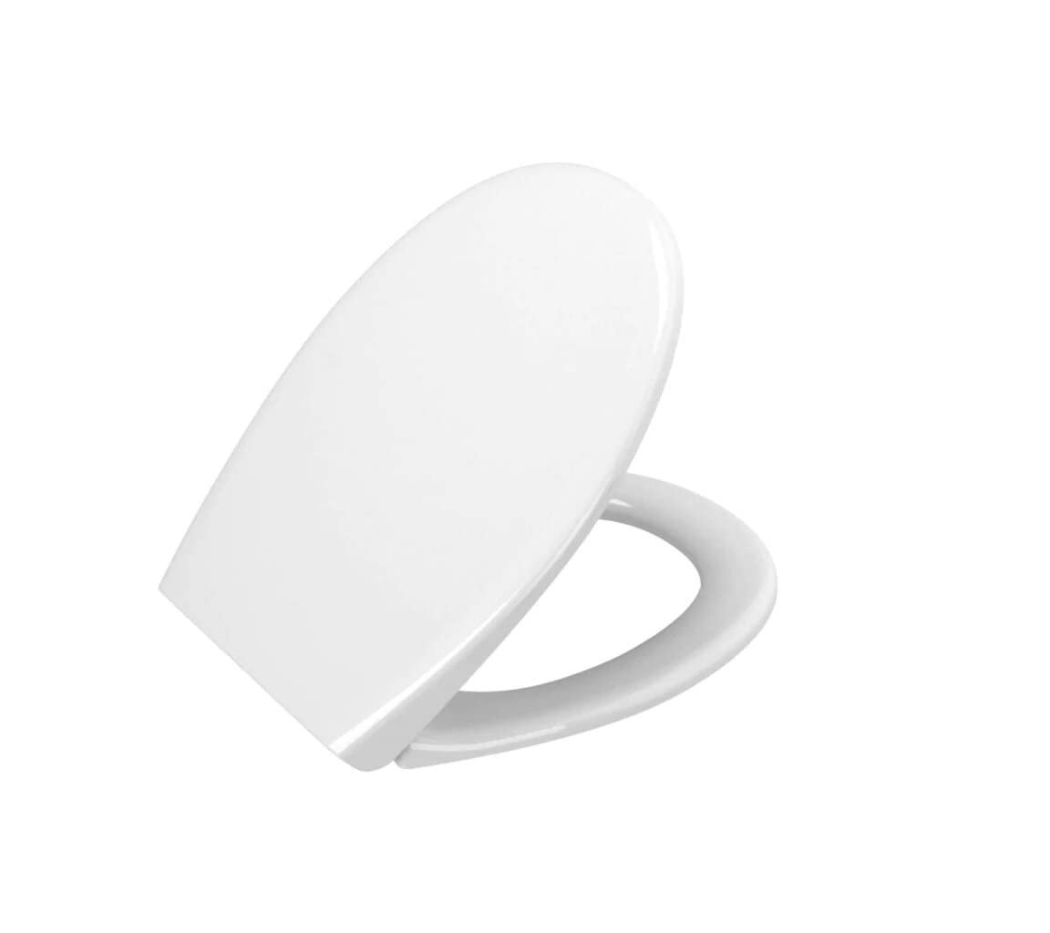 VitrA S20 Round 109-003-909 Universal Klozet Kapağı, Yavaş Kapanır, Kolay Çıkabilir, Beyaz