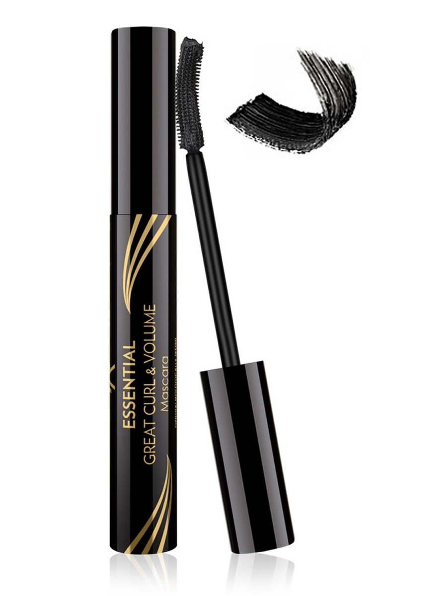 Golden Rose Essential Great Curl and Volume Mascara - Black - Kıvırma Etkili Hacim Veren Maskara