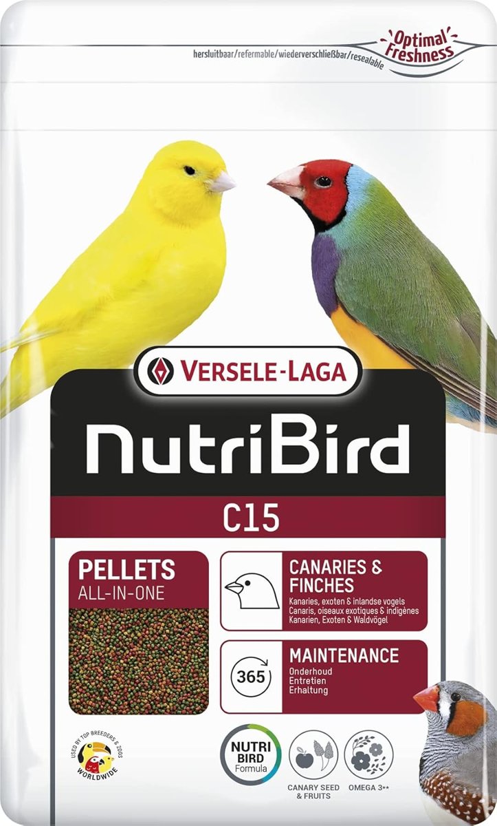 Versele-laga Nutribird C15 Kanarya Pelet Yem 3 Kg, 808-422106