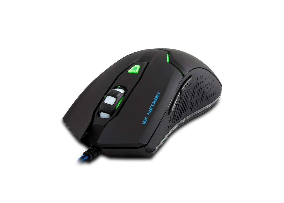 Everest Mercury X8 LED Işıklı 6d 3200DPI Optik Gaming Oyuncu Mouse, Siyah