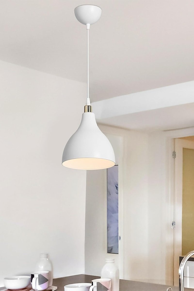 AG LightDesign Beyaz Sarkıt Avize Yatak Odası Salon Mutfak Koridor Lamba 17 AGnm26