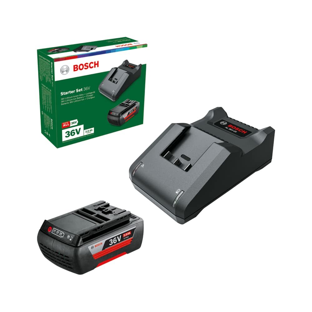 Bosch Home And Garden 36 Volt Akü Başlangıç Seti (1 Akü 36 V 2.0 Ah, Şarj Cihazı Al 36V-20, Karton Pakette)