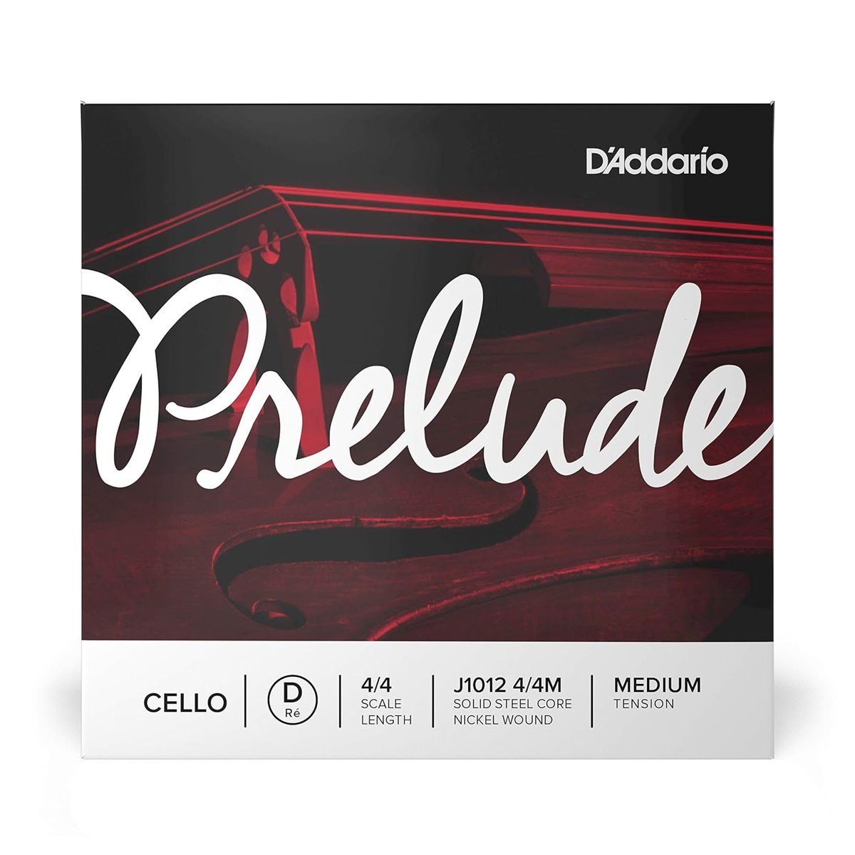 Daddario J1012 4/4M Cello Tek Tel, Prelude, D-Re, 4/4 Scale, Medium Te