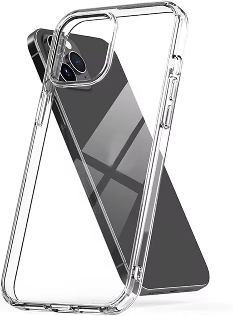 Coverzone iPhone 15 İle Uyumlu Kılıf Crystal Clear İnce Hissiyat, Slot ve Tuşlara Rahat Erişim, Sert Plastik Şeffaf İphone 15 İle Uyumlu Kılıf