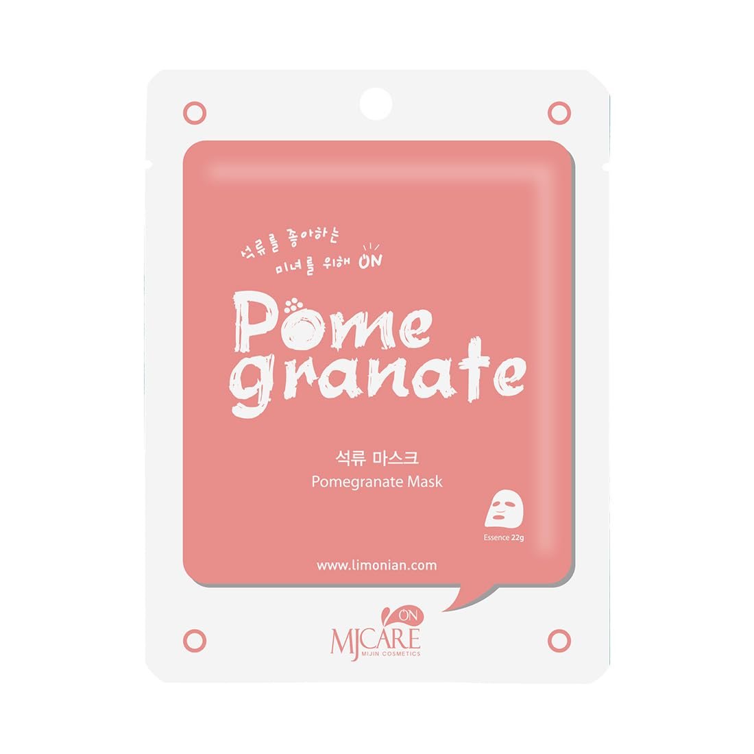 Mjcare On Pome Granate Mask Mjcare On Nar Özlü Yüz Maskesi