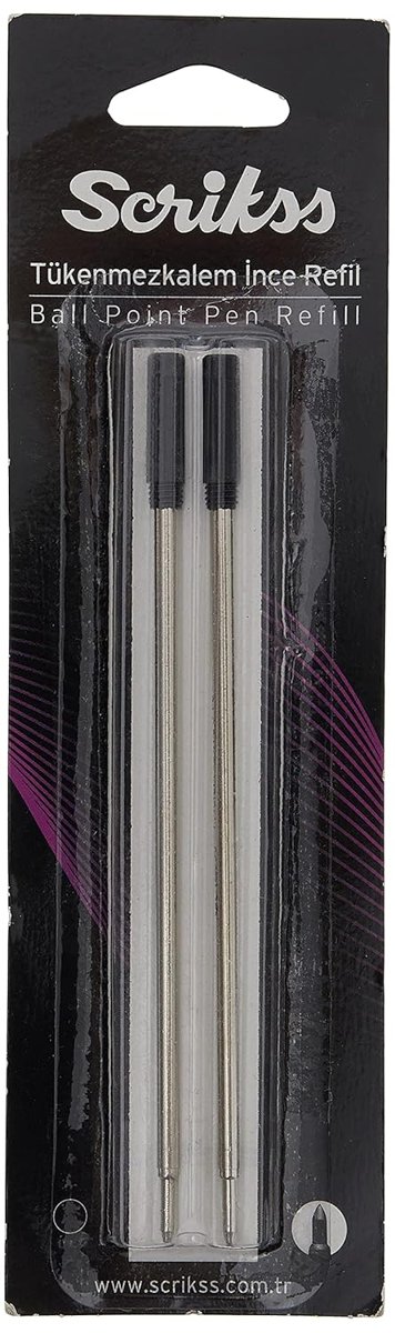 Scrikss 711 Slim Tükenmez Refil Siyah