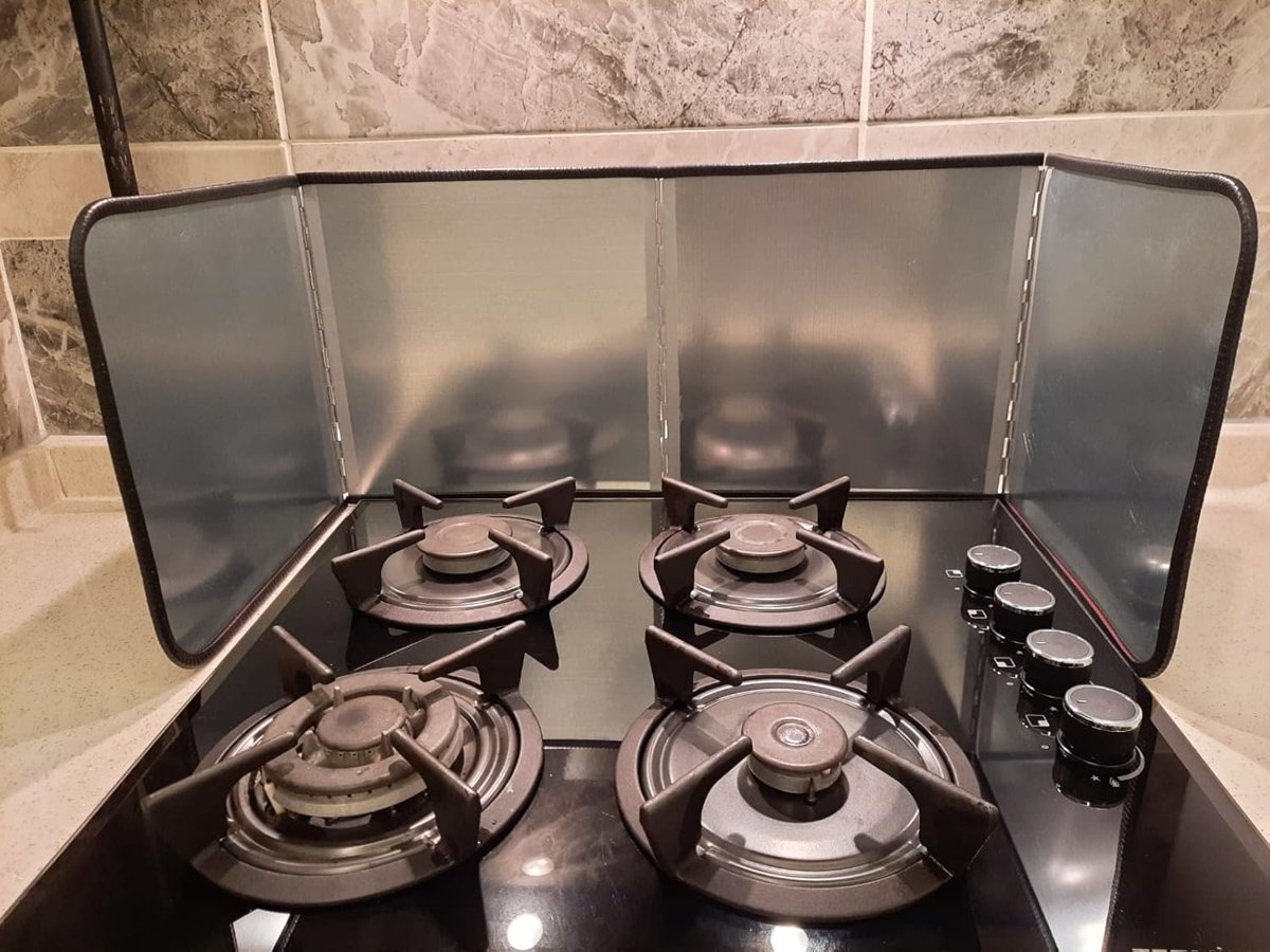 TİNEKE Ocak arkası koruyucu yağ sıçratmaz panel BÜYÜK BOY 30+30+30+30