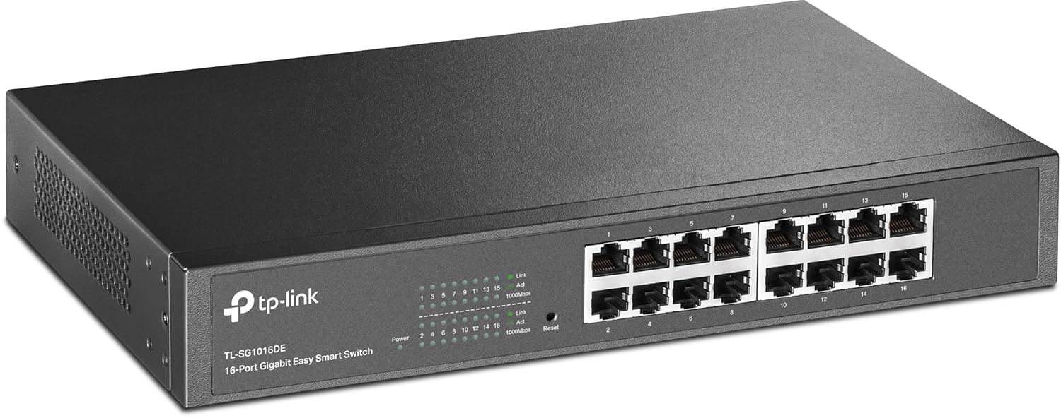 TP-Link TL-SG1016D, 16-Port Gigabit Masaüstü/Rackmount Switch