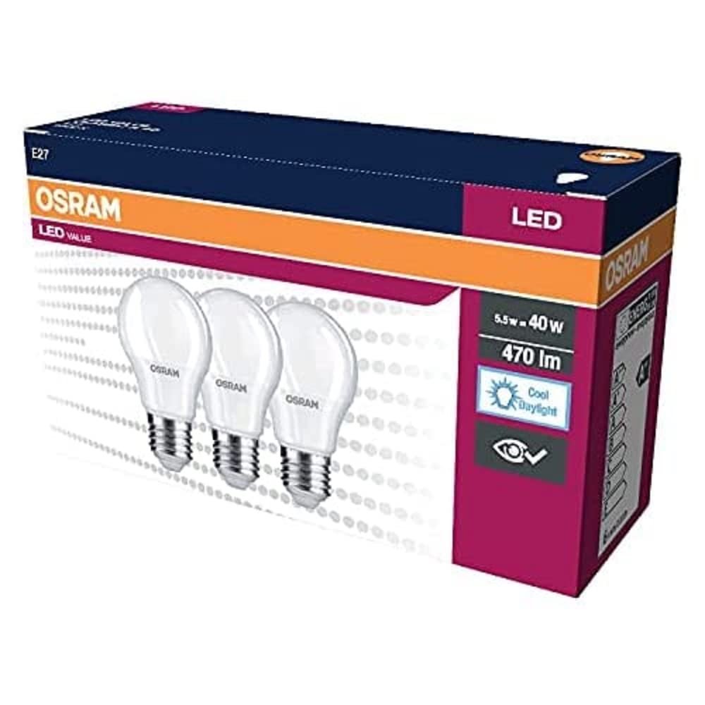 Osram LED KLASİK LAMBA BEYAZ IŞIK 470 lm E27 3'lü