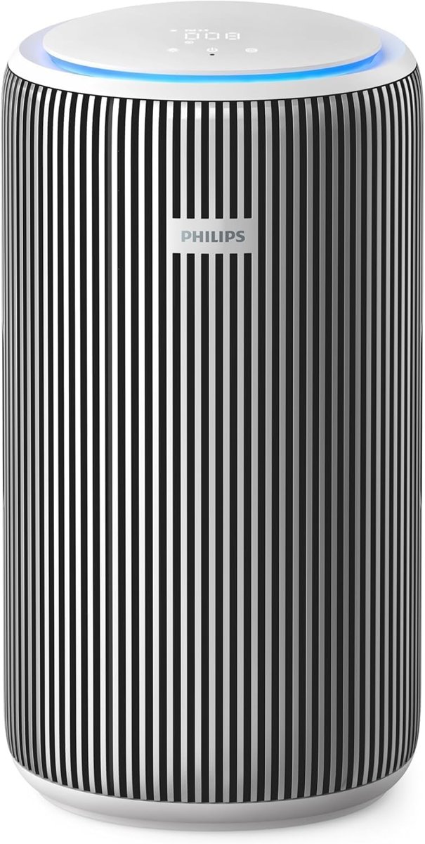 Philips Hava Temizleyici 3200 Serisi - HEPA NanoProtect + Aktif Karbon Filtre, CADR 520m³/sa 135m² Alerji Hastaları İçin, Ultra-sessiz, Akıllı ve Enerji Verimli, Gümüş (AC3220/10)