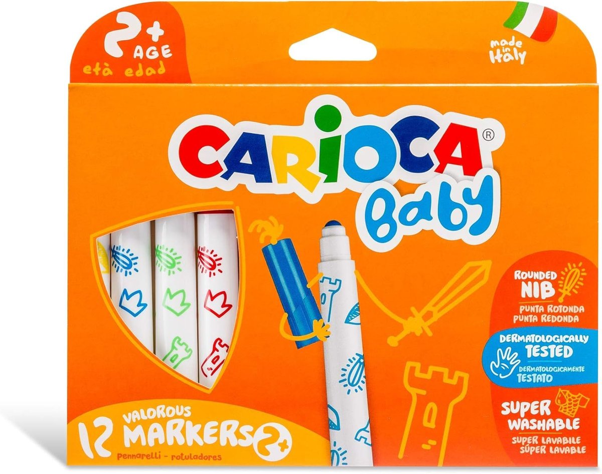 CARIOCA 12 RENK BABY JUMBO KEÇELİ KALEM 42814