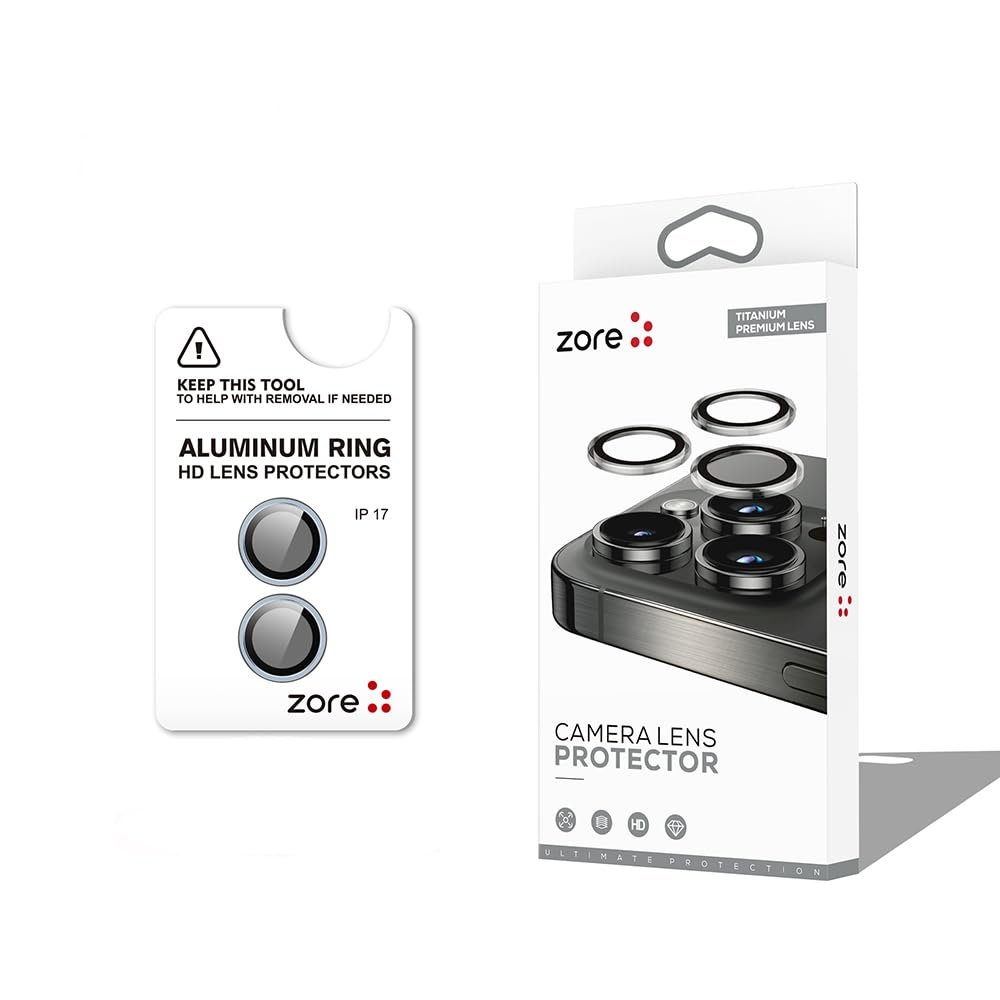 Senon Apple iPhone 17 İçin Zore CL-12 Premium Safir Parmak İzi Bırakmayan Anti-Reflective Kamera Lens Koruyucu (Mavi)