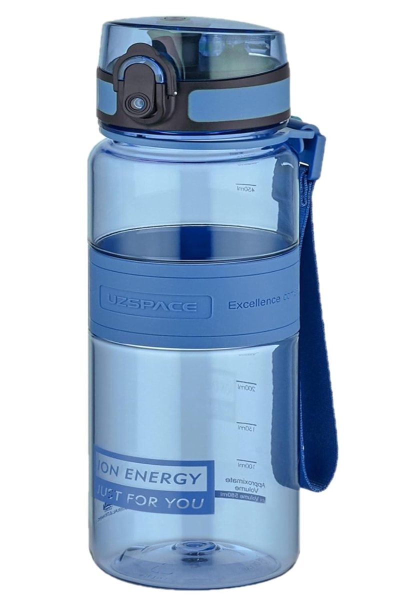 Uzspace Tritan Su Matarası 1000ml 1 Litre Büyük Boy Yenilenen Renkler Lacivert