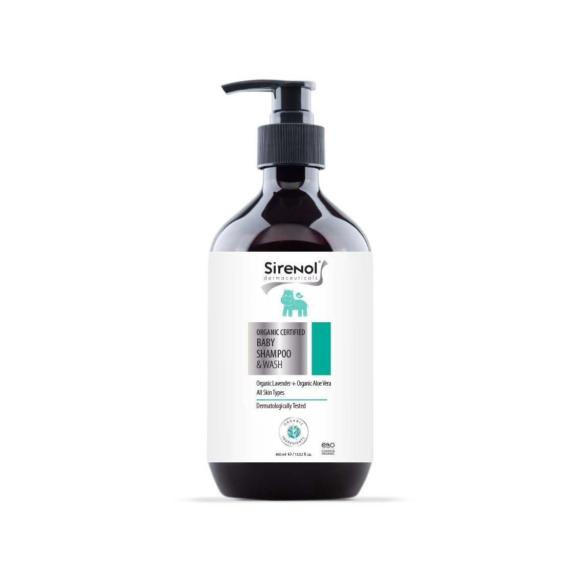 Sirenol Organik Bebek Saç Vücut Şampuanı 400 mL