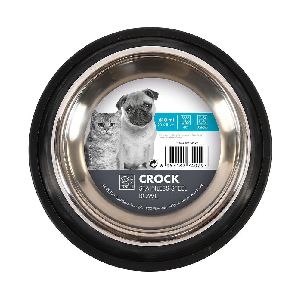 M-Pets Crock Paslanmaz Çelik Mama Kabı M