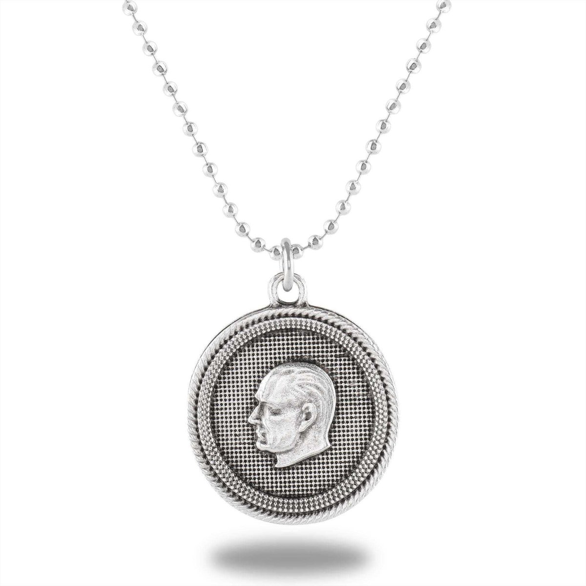 Apptaki Mustafa Kemal Atatürk Madalyon Kolye - CAZ0137