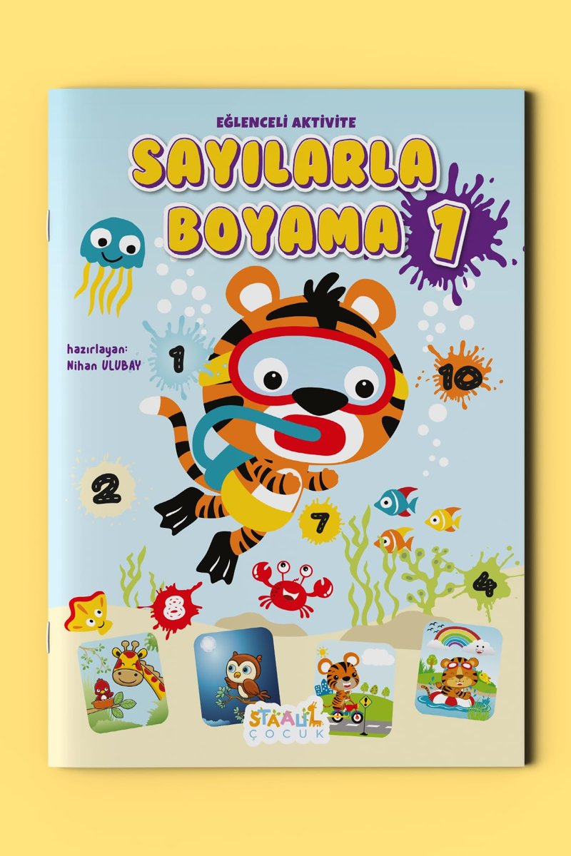 Kodlamalı Eğlenceli Aktivite - Sayılarla Boyama Kitabı 1