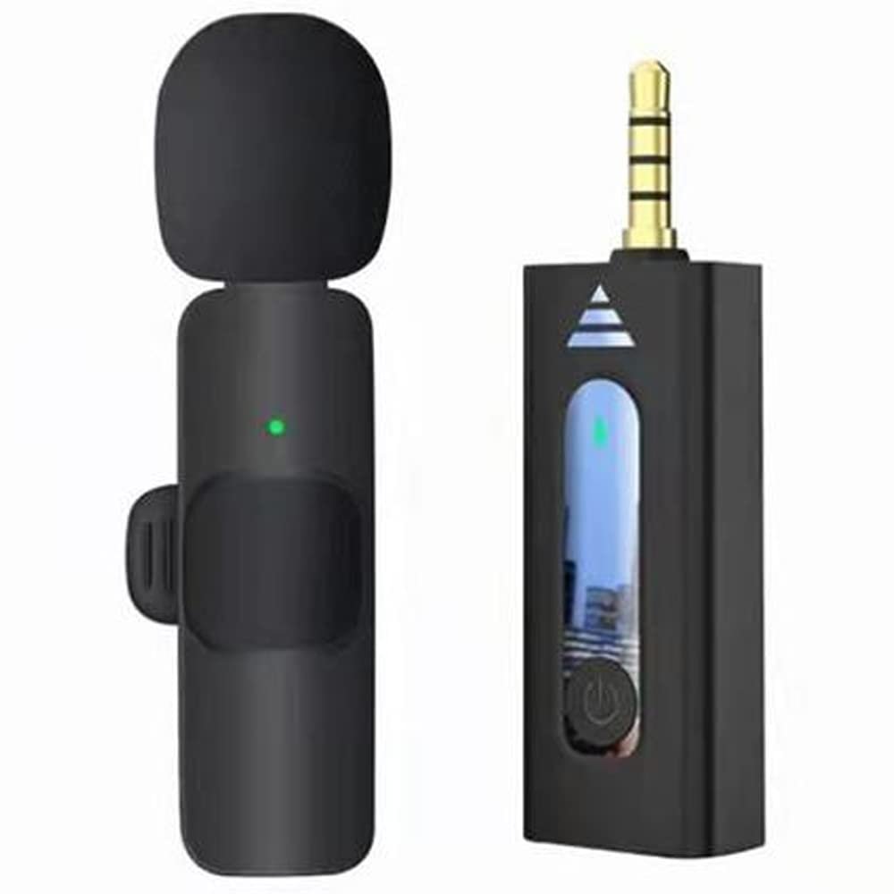 Coverzone Kablosuz Mikrofon Wireless Tekli Yaka Mikrofonu 3.5mm Aux Girişli Sokak Müzisyenleri Amfi Hoparlör Bilgisayar Youtuber Tablet Tak Çalıştır (TELEFON DESTEKLEMEZ) K35