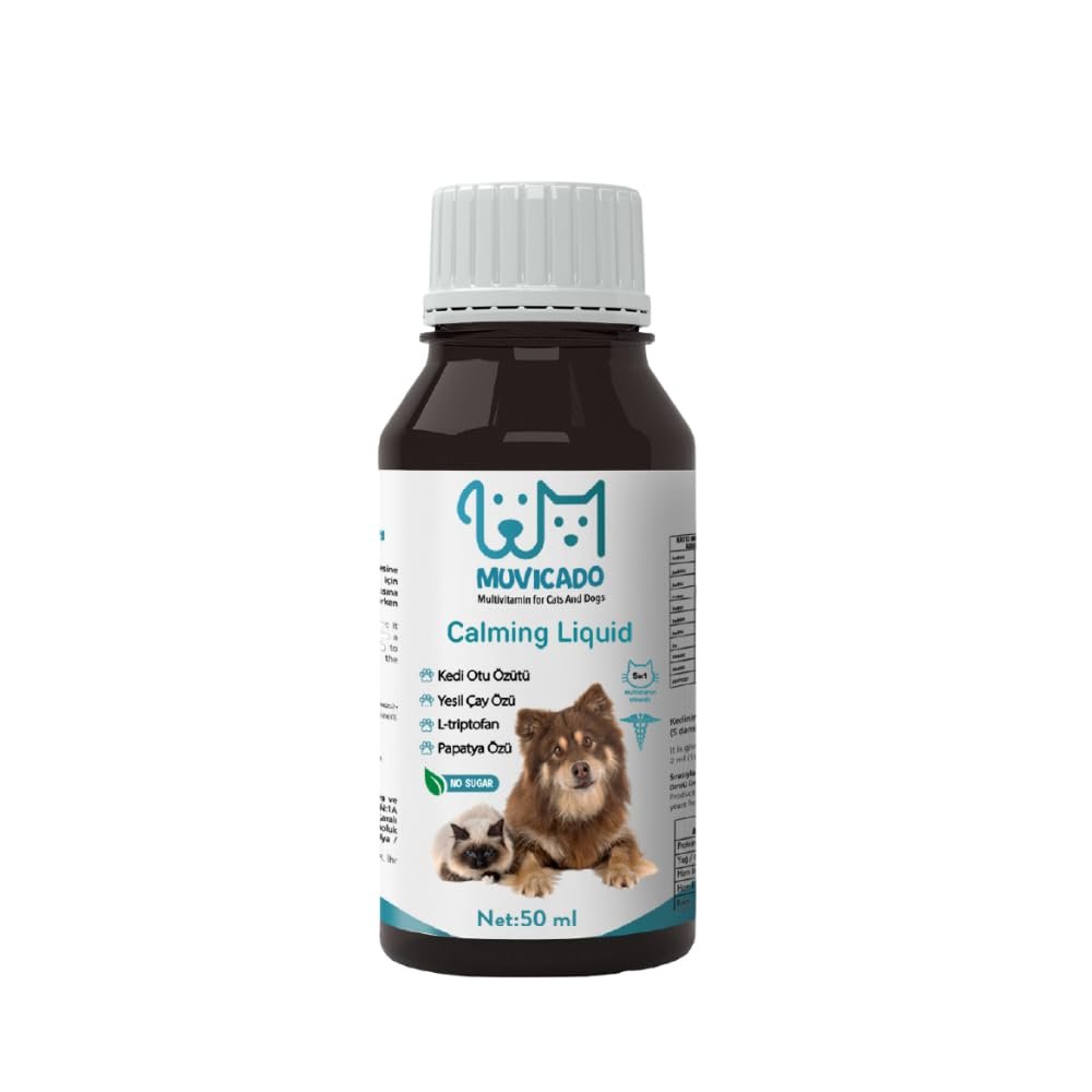 Kedi Köpek Sakinleştirici Damla ve Malt Calming Anti-Stress Rahatlatıcı Damla Sprey 50 ml