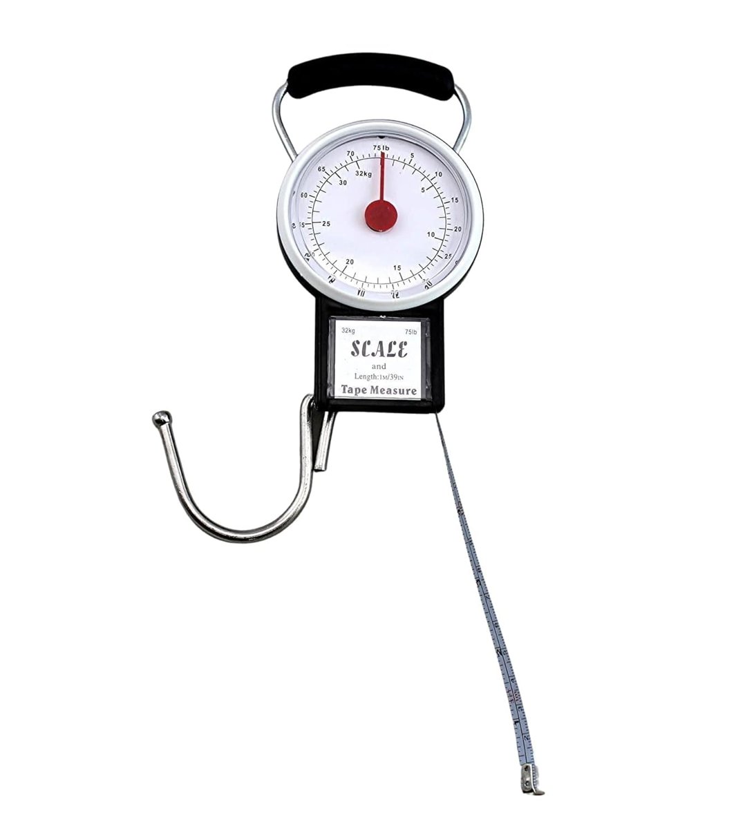 AEE® 2in1 İbreli Kantar & Metre – 35 KG Pilsiz Mekanik El Tartısı – Valiz, Çuval, Çanta ve Kargo Tartma Aparatı